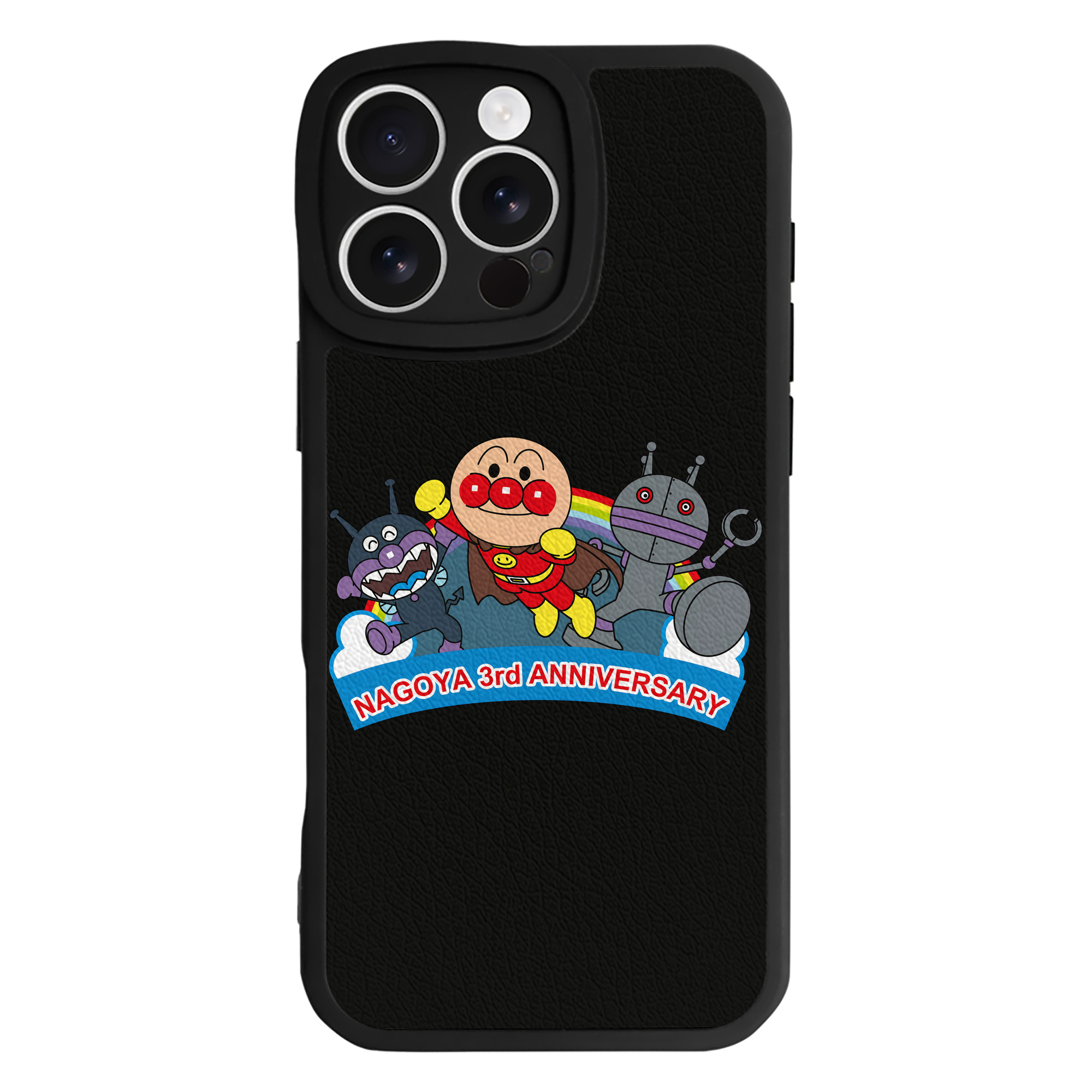 （画像用） アンパンマン Anpanman 【iPhone 16シリーズ対応】シリコンスマホケース（レザー調） 材質：シリコン